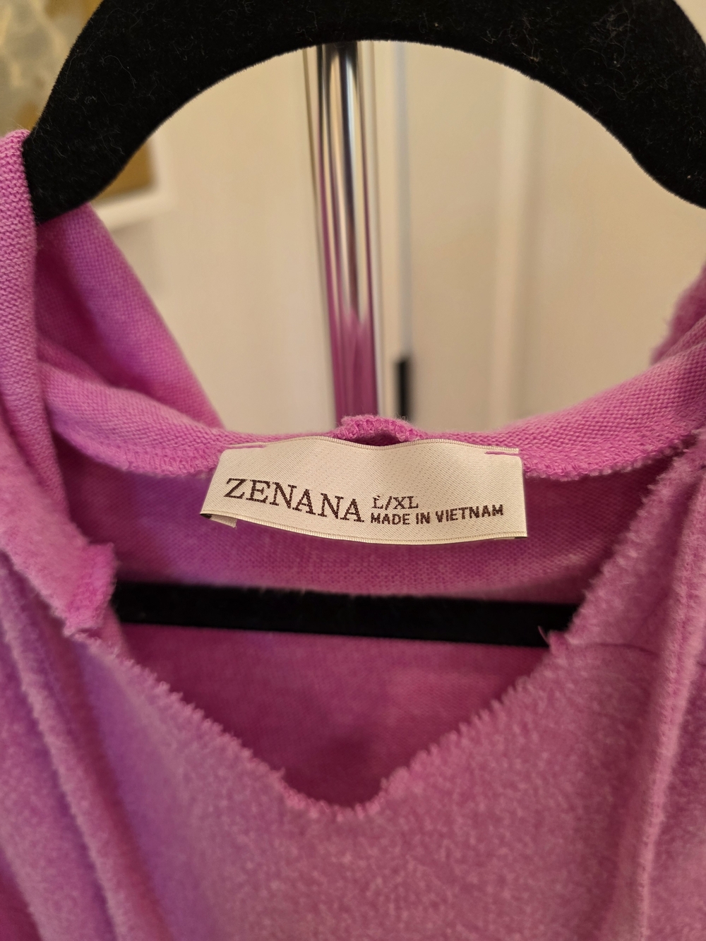 Zenana Brushed Hacci Drop Shoulder Cropped Hoodie L/XL - Picture 2 of 3